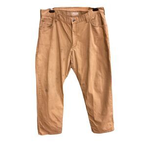 Carhartt Rugged Flex Relaxed Fit Canvas 5 Pocket Work Pants 38x30 BN2517-M Khaki